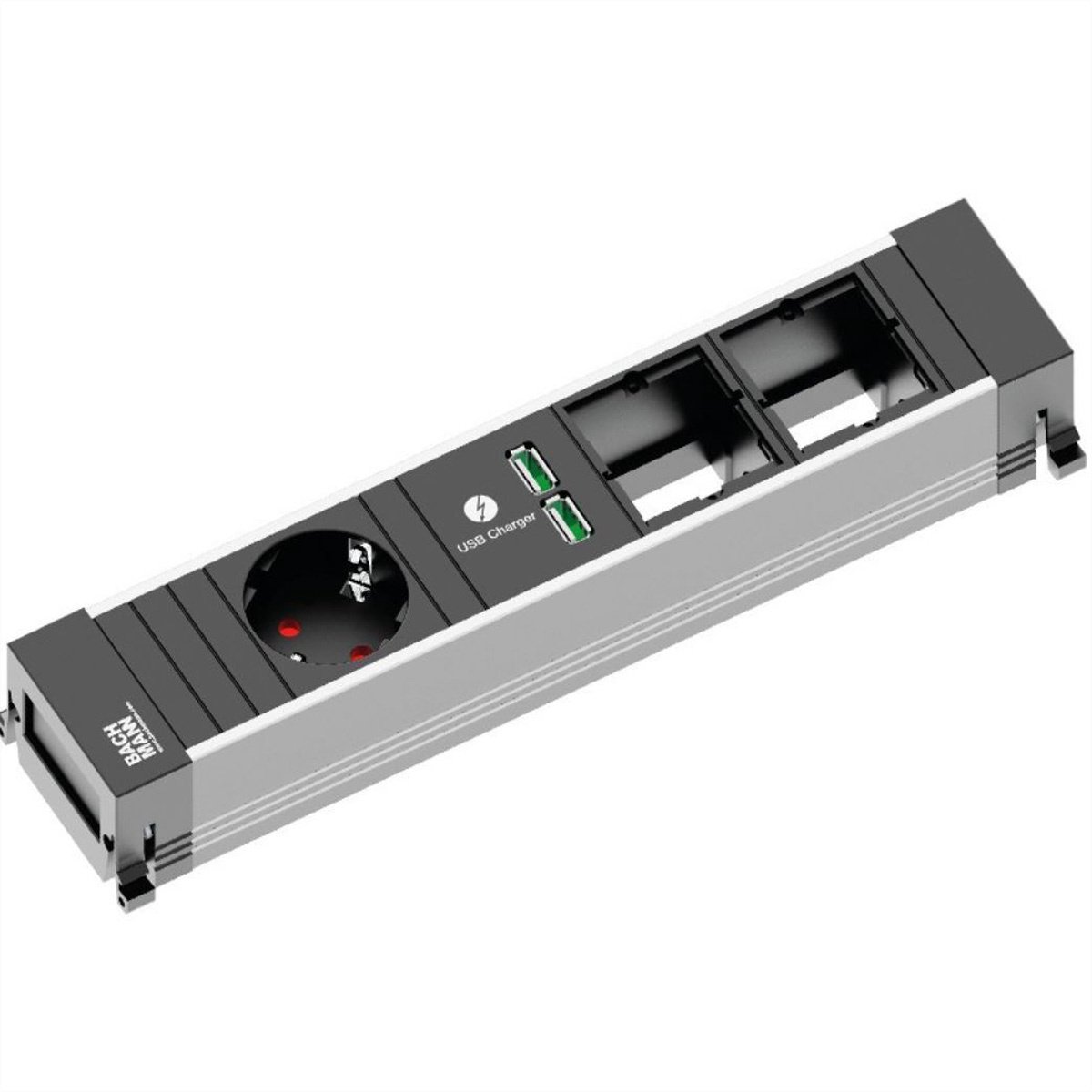 Bachmann 916.0041 power uitbreiding 0,1 m 1 AC-uitgang(en) Zwart