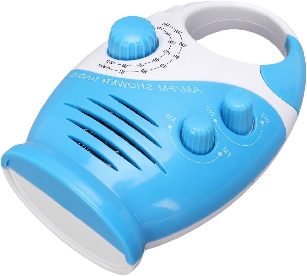 Doucheradio Draadloze Luidspreker - Badkamer Radio - Muziek Luisteren - Spatwaterdicht Ontwerp - 14 x 9 x 6 cm - Blauw