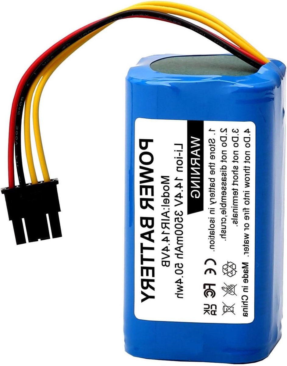 Lithium-ion Accu - Batterij Pack - Veegmachine Onderhoud - Eenvoudige Installatie - 3000 mAh - Zwart