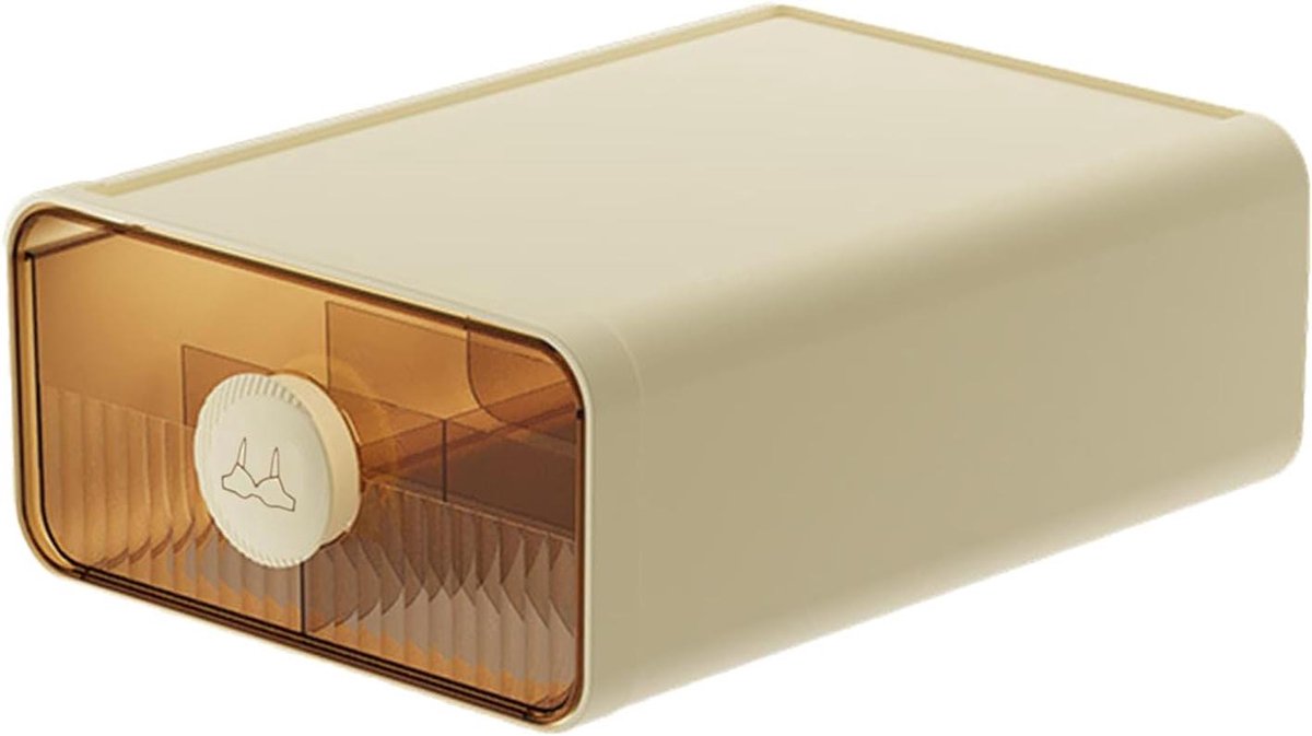 Lade Organizer - Kast Opberger - Ondergoed Sorteren - Stofdicht Design - 25x13x25 cm - Wit