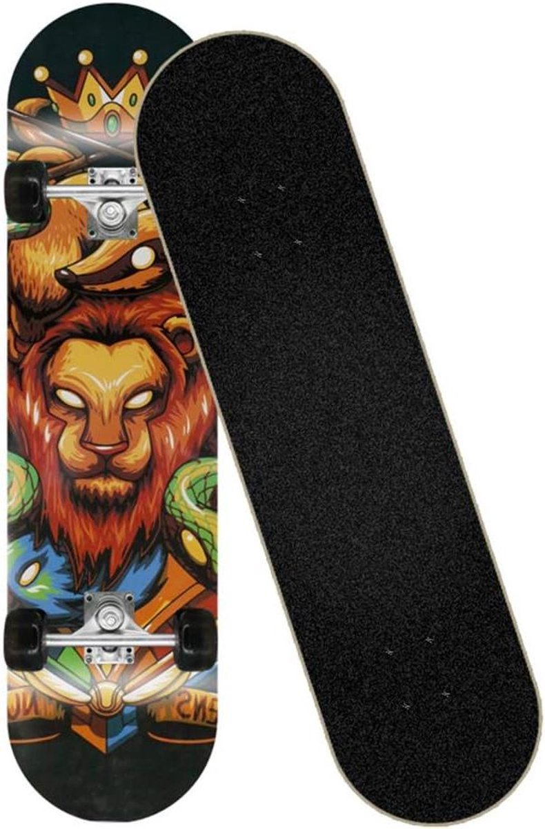 Compleet Skateboard Cruiser Board Stunts en Tricks Dubbele Kicktail 31 x 8 inch
