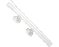 Aquarium Voederbuis - Garnalen Voeder - Vis Voeren - Praktisch Glasontwerp - 20 cm - Transparant