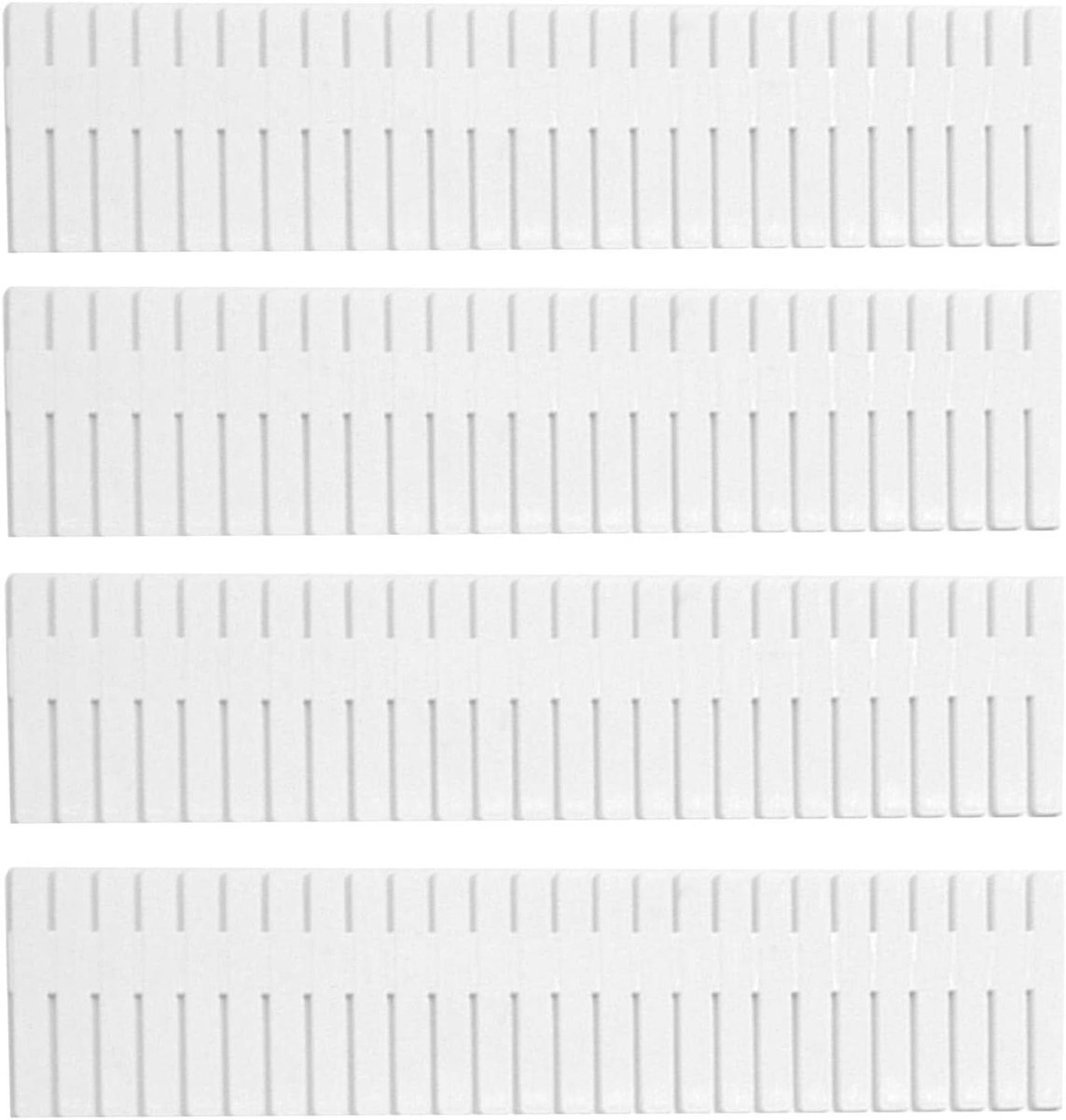 Ladeverdelers - Opbergcombinatie - Ruimte Ordenen - Verdikt PP Materiaal - 4 Stuks 37cm - Wit