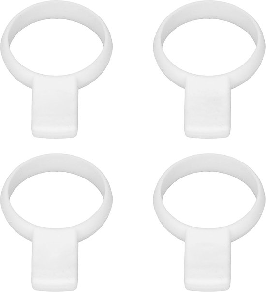 Tennis Racket Trainer - Grip Verbeteraar - Techniek Oefenen - Universele Pasvorm - 4 Stuks - Wit — afbeelding 4