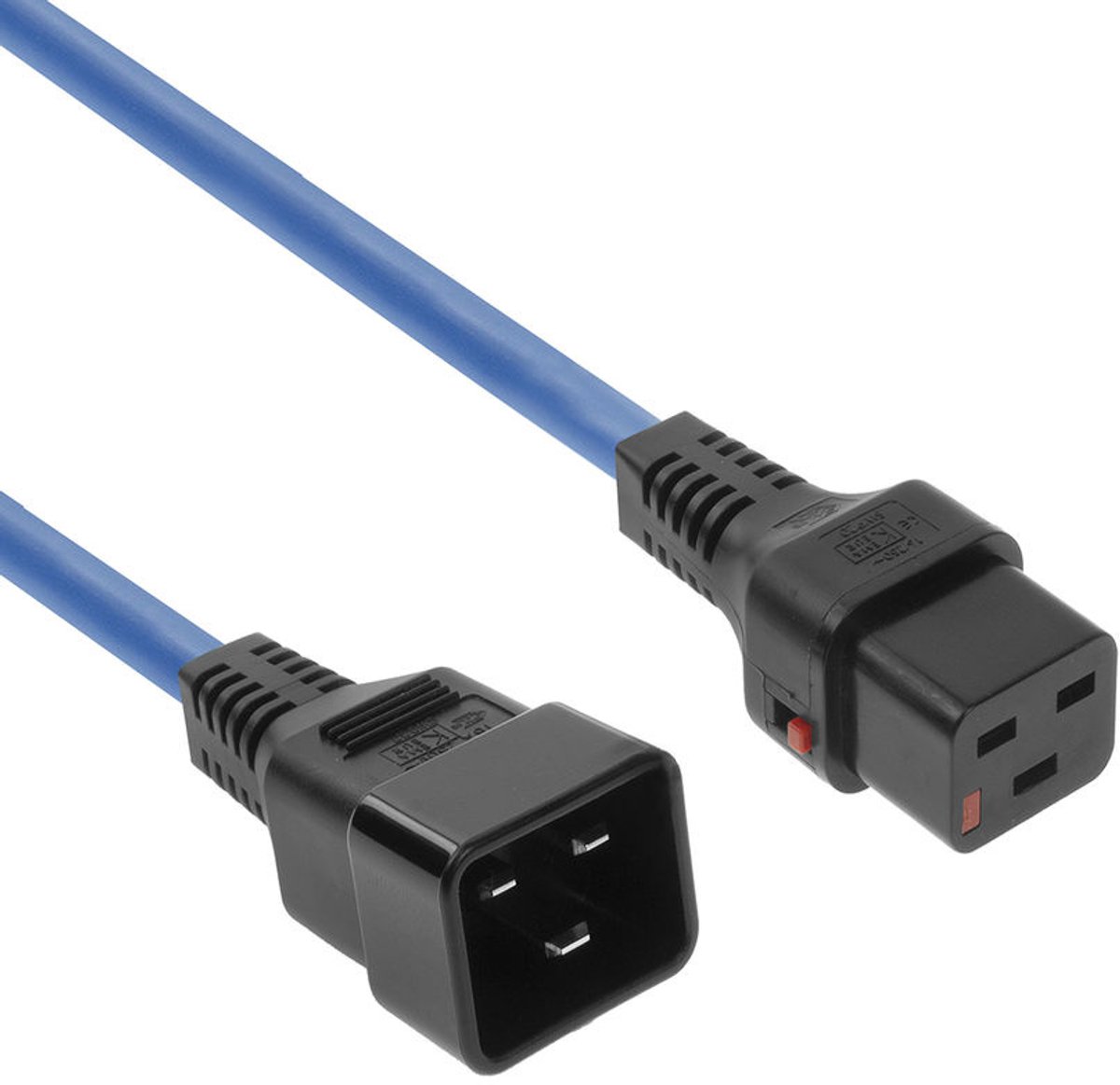 ACT 1m IEC C20 IEC C19 Blauw electriciteitssnoer AK5205