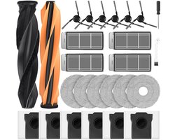 Ryoudavell - 26-delige Accessoireset voor Dreame X50 Ultra Complete / L50 Pro Ultra / X50 Master / L40s Pro Ultra / Matrix10 Ultra - 2 hoofdborstels, 6 schoonmaakdoeken, 4 HEPA-filters, 6 stofzakken en 6 zijborstels