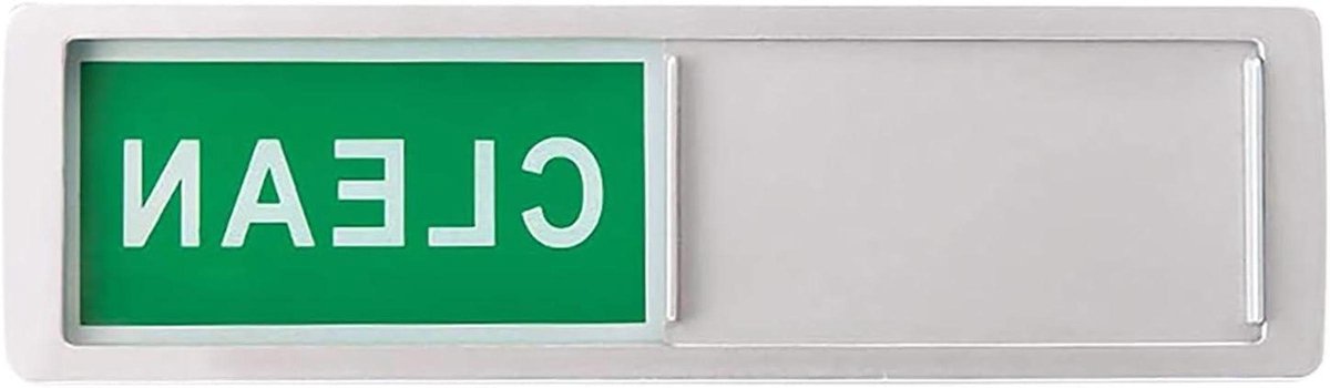 Vaatwasser Magneet - Schoon Vuil Teken - Keuken Organisatie - Omkeerbare Indicator - 17.8 cm - Zilver