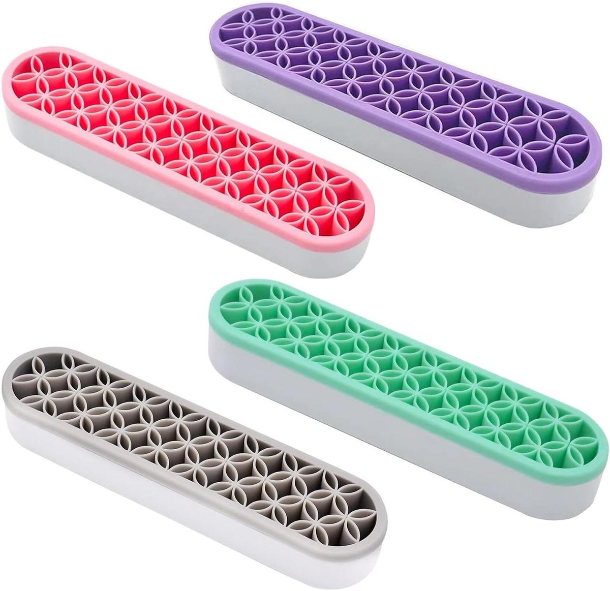 Cosmetica Opbergdoos - Desktop Organizer - Bureau Organiseren - Meer dan 90 vakjes - 4 stuks - Groen roze