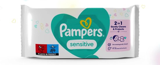 Pampers Sensitive Billendoekjes - 15 Pakken - 1200 babydoekjes