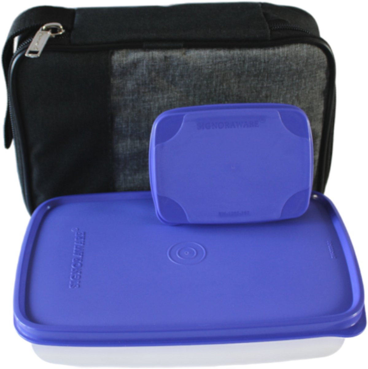 Lunchbox met Tas - Set van 2 RVS dozen met deksel - RVS Lunchbox voor school of kantoor - Luchtdichte en lekvrije broodtrommel