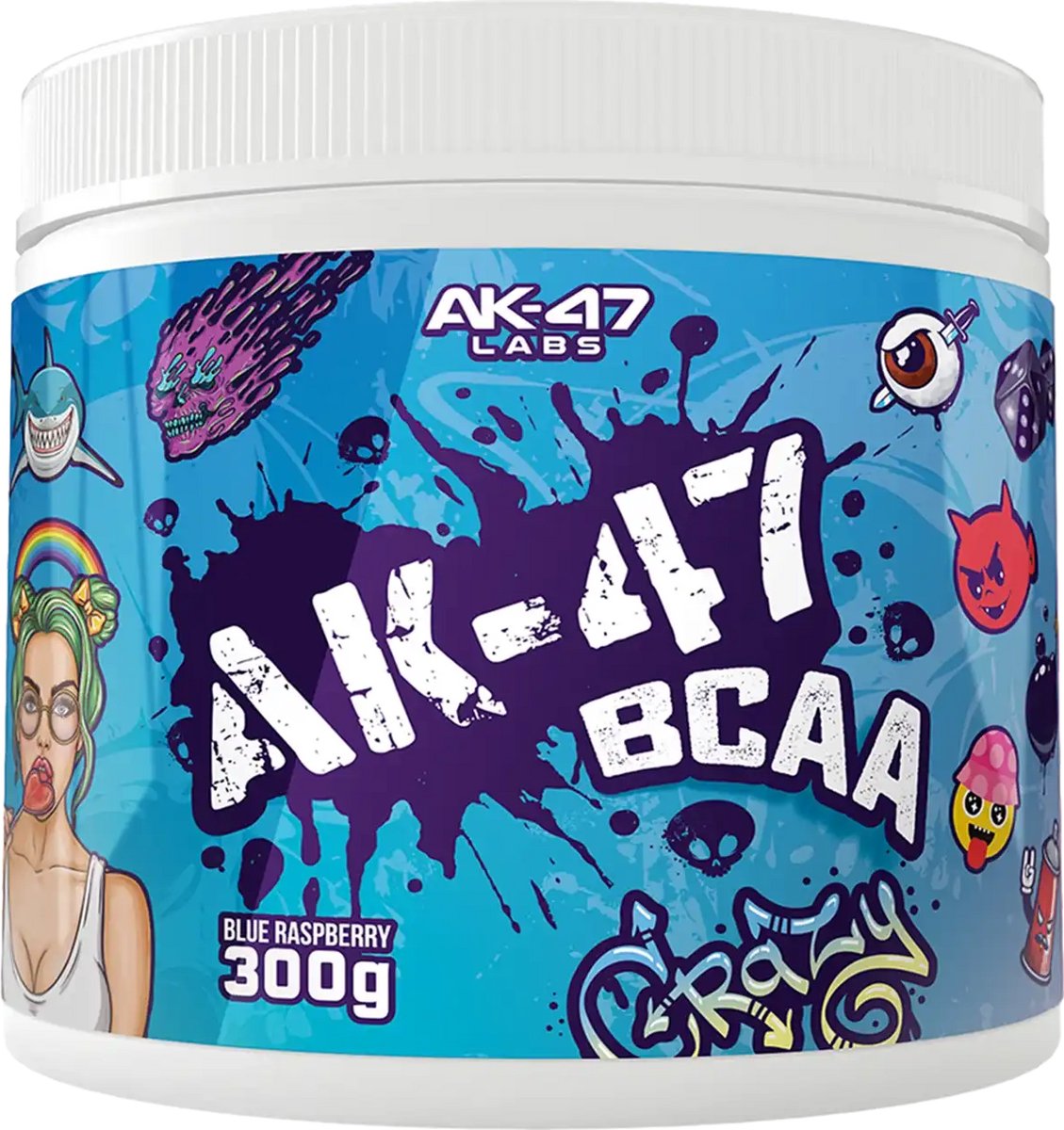 AK-47 BCAA - 300 g - Blue raspberry