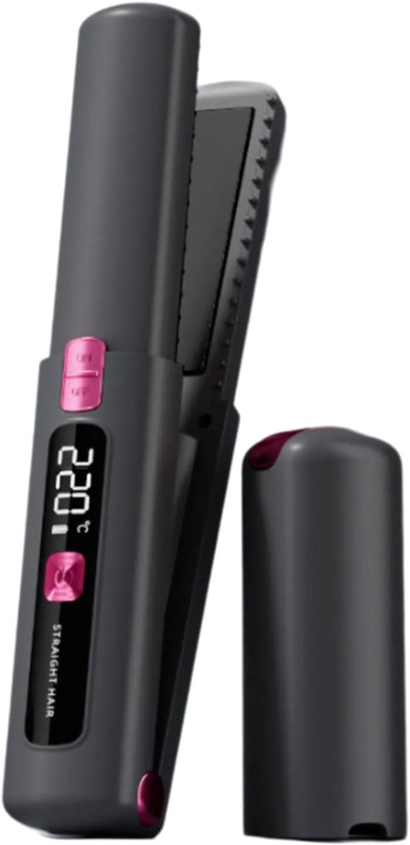 Oplaadbare Haarstyler Met LCD Scherm – Ionische verzorging voor glad haar – Multifunctioneel thuisgebruik