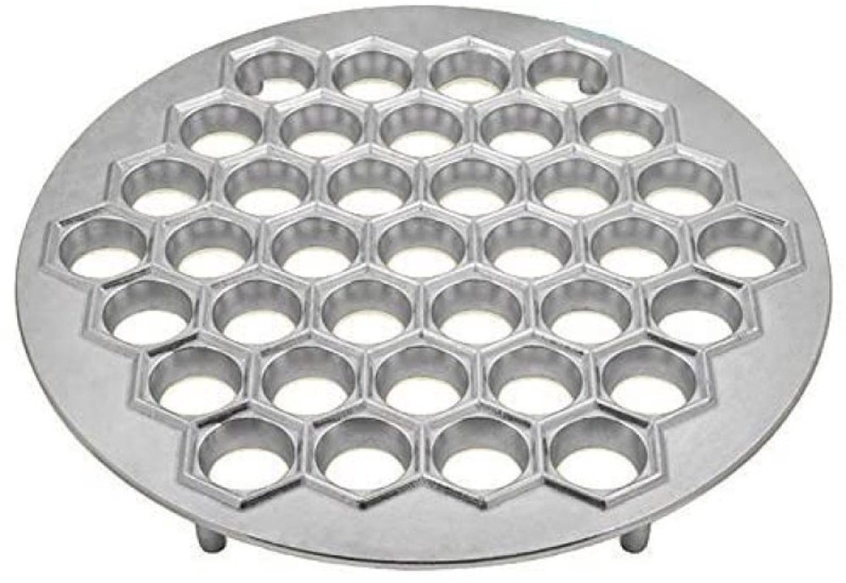 Cuhostki 1 Stuks - Dumplingvorm Aluminium 37 Gaten - Raviolivorm - Keuken Gereedschap
