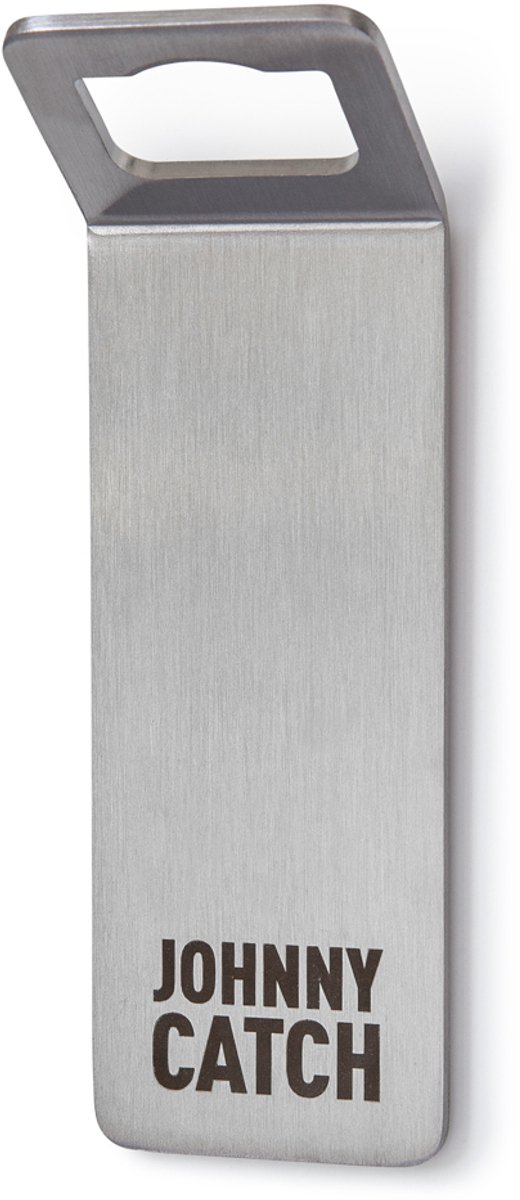 Höfats Johny Catch Opener Magneet - RVS - 13x4x3 cm - Zilver