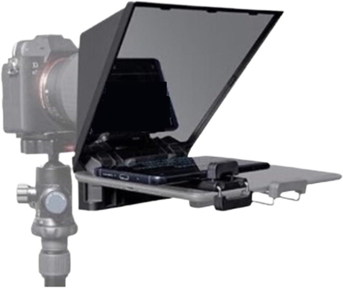 Draagbare Teleprompter - Opname Hulp - Video Opnames - Compact Ontwerp - 8 Inch - Zwart
