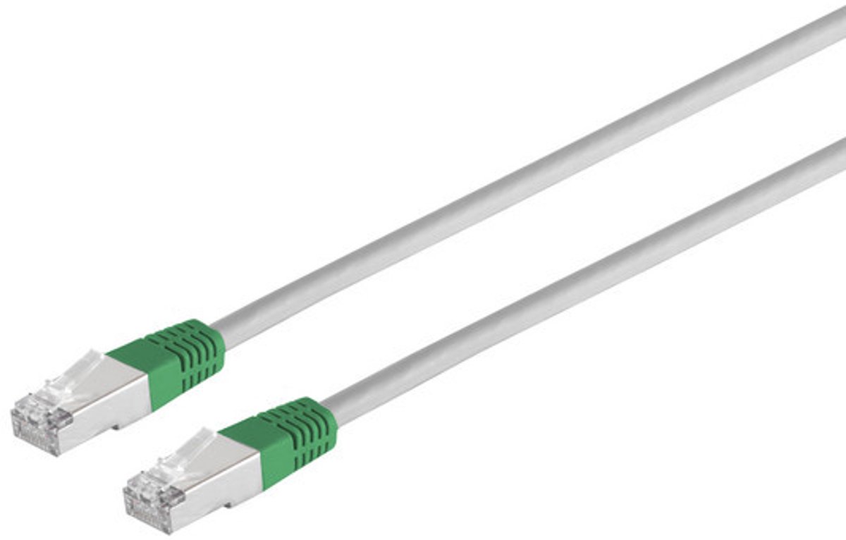 S/FTP CAT6 Gigabit Cross-over Netwerkkabel - CU - 1 meter - Grijs