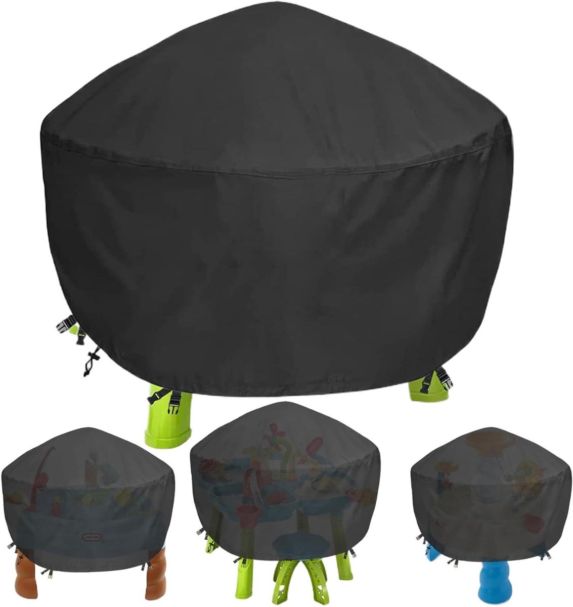 Tafelhoes - Buitenhoes - Bescherming Tafel - Waterdicht Stofwerend - 91 x 71 x 45 cm - Zwart