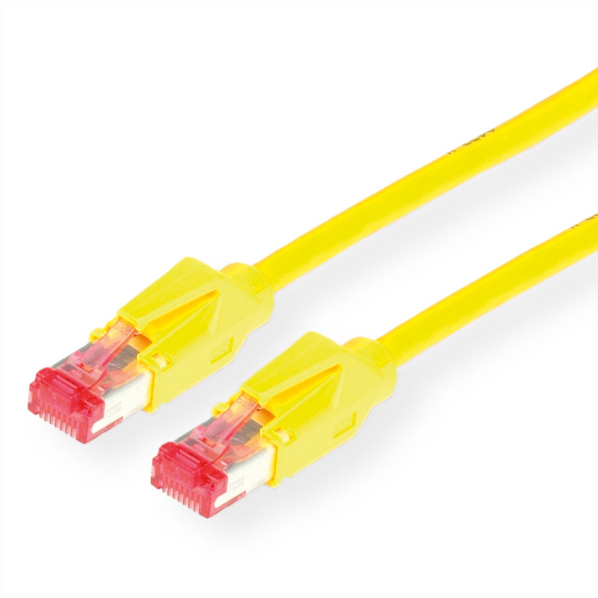 DÄTWYLER S/FTP Patchkabel Cat.6 (Class E), CU 7702 flex LS0H, Hirose TM21, geel, 2 m