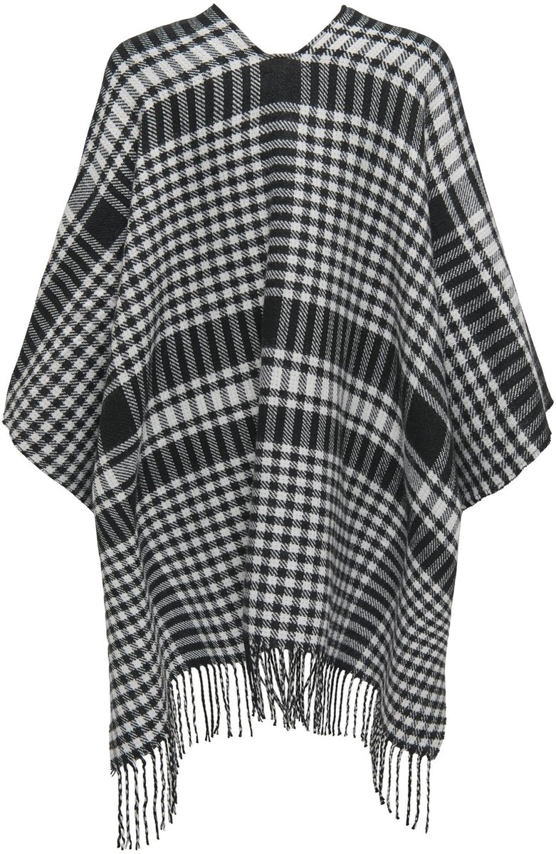 ONLY - ONLVIOLET CHECK PONCHO CC - Dames - Blouses