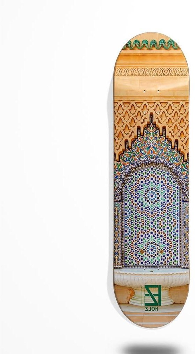 Houten skateboard deck Skateboard plank Street skateboarden 7 lagen esdoorn 8.25 inch Meerkleurig