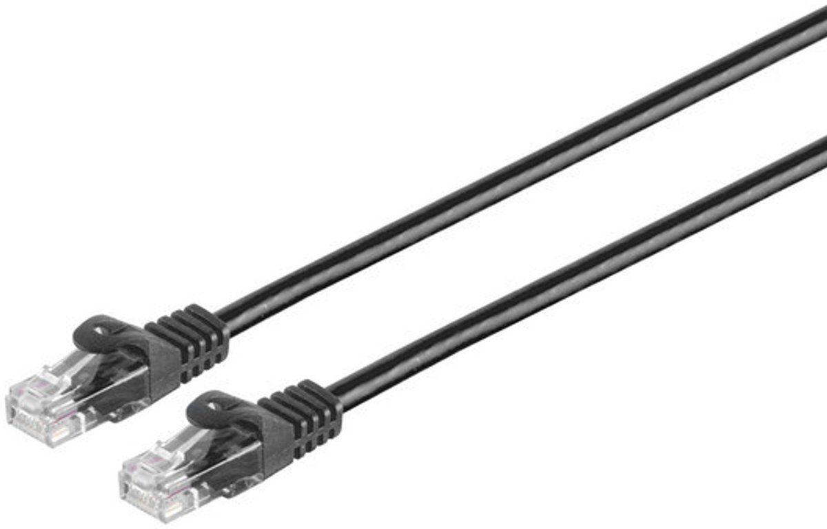 RJ45 Patchkabel CAT 7 Rohkabel U/UTP schwarz 5m