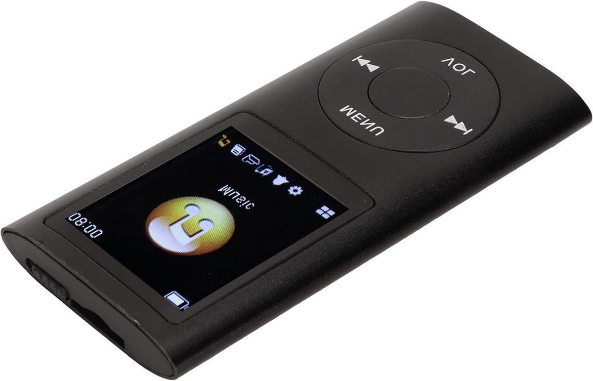 Muziekspeler - Audio Player - Sport en Reizen - Lossless Geluidskwaliteit - 1.8 Inch Scherm - Zwart