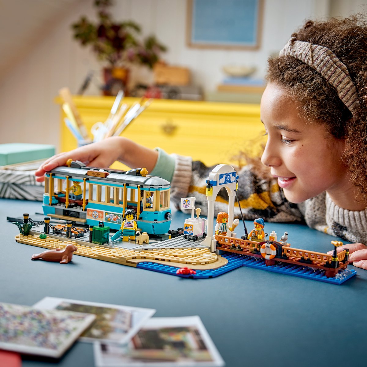 LEGO City Klassieke Strandtram Tram Speelgoed voor Kinderen Vanaf 7 Jaar - 60506 — afbeelding 9