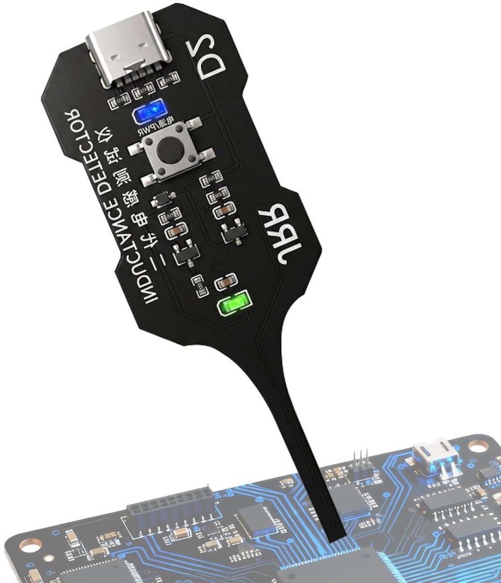 Spoeltester - Printplaat tester - Elektronisch testen - Eénknops bediening - 7.5 cm - Zwart