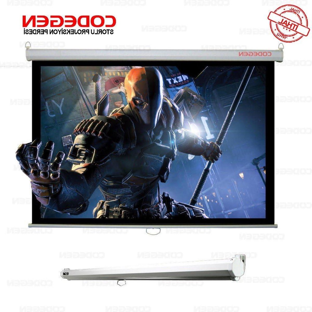 Projectiescherm - Beeldscherm - Film Kijken - Handmatige Bediening - 2.4 x 2 m - Zwart Wit
