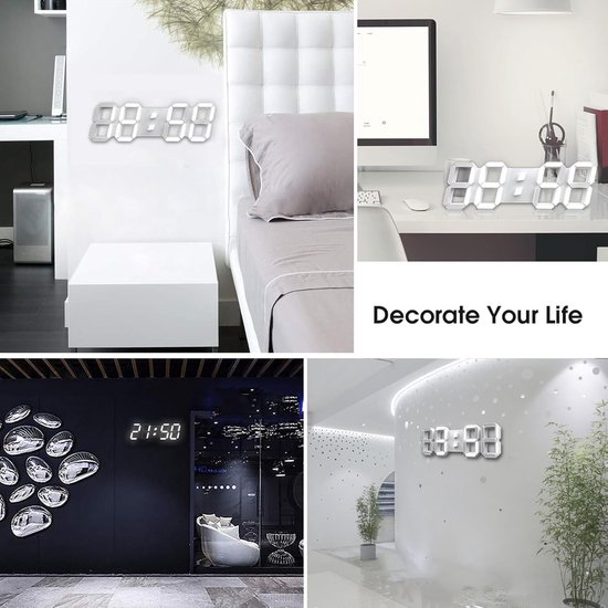 LED Wandklok - Wekker Lamp - Ontspannen Slapen - Zonsondergang Simulatie - 14 cm Breed - Meerkleurig — afbeelding 5