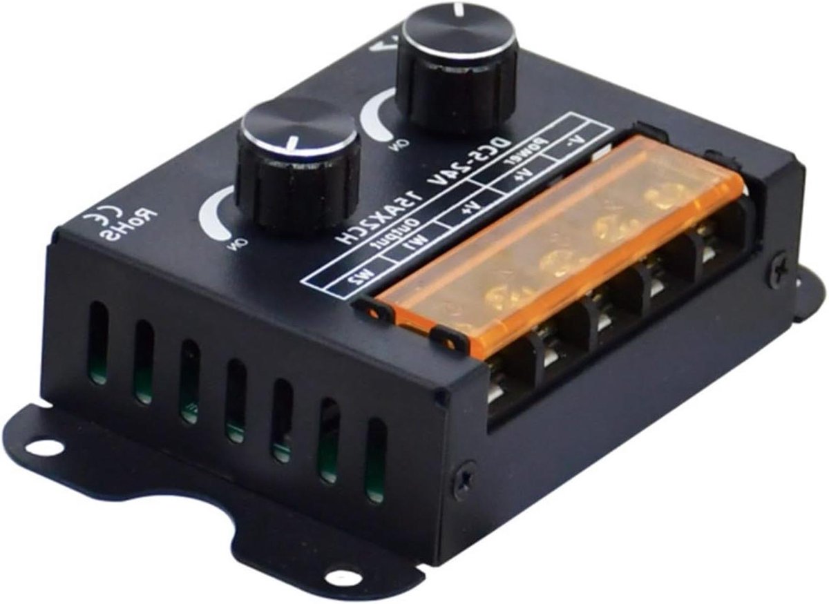 LED Strip Controller - CCT Dimmer - Verlichting Regelen - Metalen Behuizing - 30A - Zwart