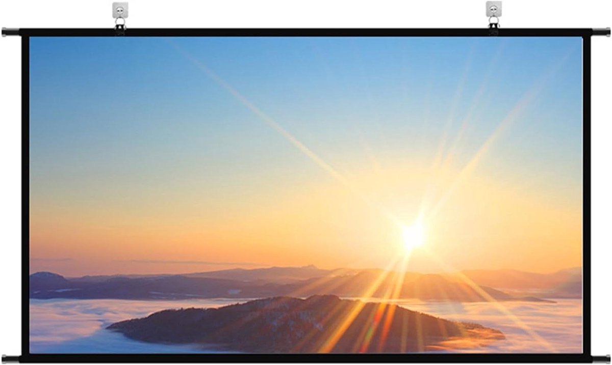 Projectiescherm - Beamer scherm - Thuisbioscoop presentaties - Anti-glare metaal - 60 inch - Wit