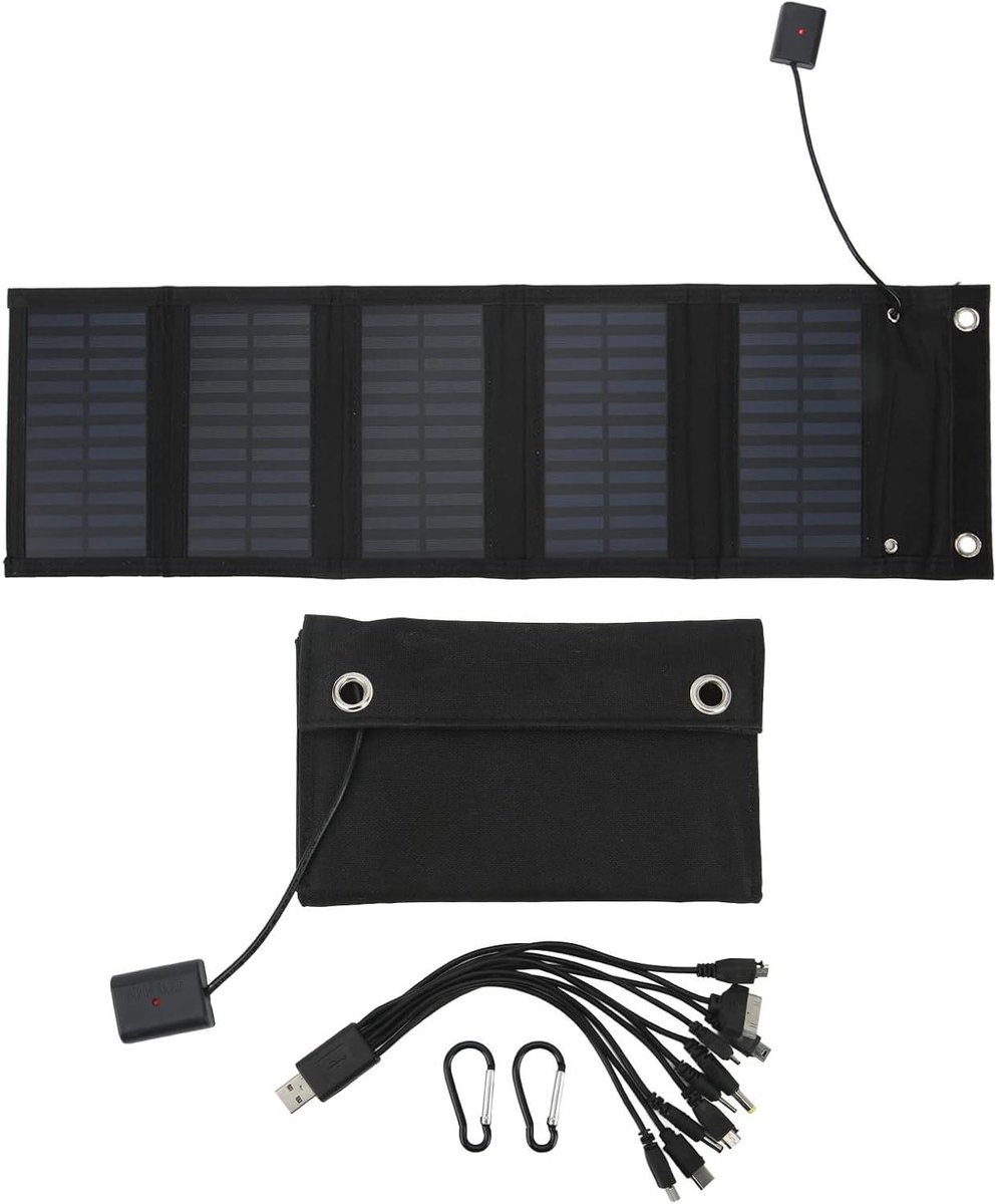 Opvouwbaar Zonnepaneel - Draagbare Charger - Energie Opladen - IP65 Waterdicht - 25W - Zwart
