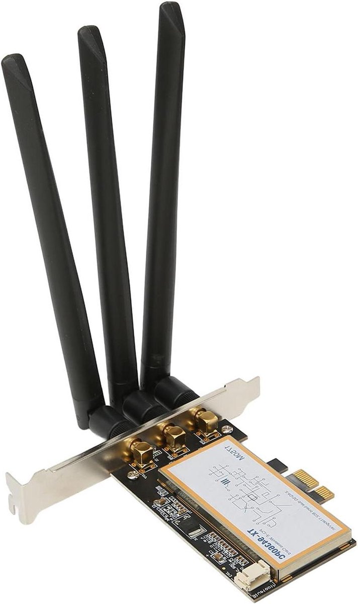 Draadloze Netwerkkaart - Wifi Adapter - Snelle Internetverbinding - Dual Band AC - 1750 Mbps - Zwart