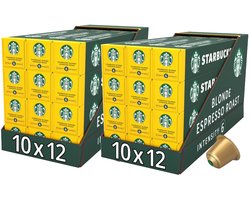 Starbucks by Nespresso Capsules Blonde Espresso Roast - 240 koffiecups (24 doosjes x 10 koffiecups)