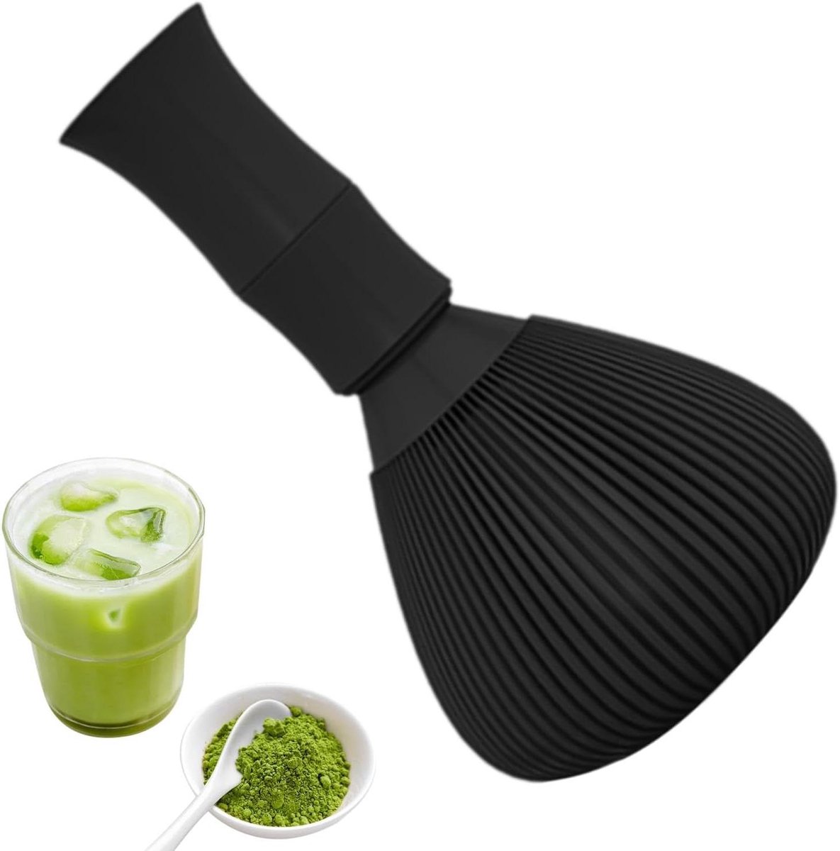 Matcha Garde - Thee Klopper - Matcha Bereiden - Vaatwasmachinebestendig - 12.7 x 6 cm - Zwart