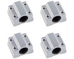 Lineair kogelgeleidingsblok - SCS16UU - 4-delige set - Lineair schuiflager met doosvormige constructie