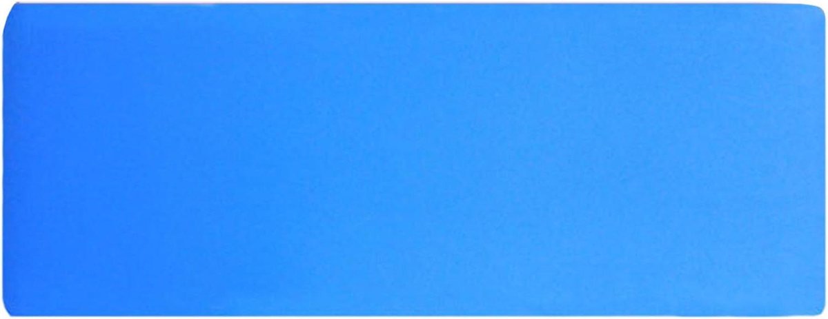 Yogamat - Fitnessmat Oefenmat - Thuis Training - Hoge Dichtheid - 63 x 15 cm - Blauw