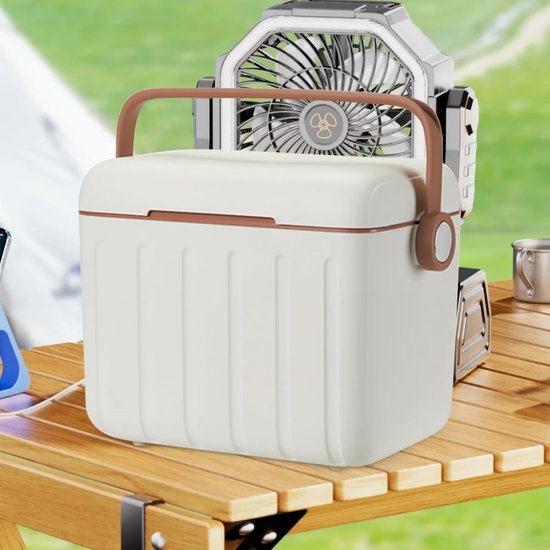 Compacte koelbox - Thermobox draagbaar - Picknick en reizen - Efficiënte thermische controle - 6 liter - Wit — afbeelding 4