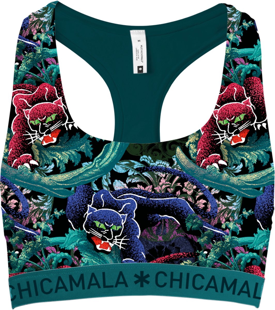 Chicamala Dames BH – 1 Pack – 95% Katoen – Ademend – Onderbroeken Dames – Racerback Top – Normale Lengte Grijs