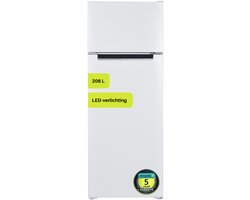 Exquisit KGC270-45-040DW - Koelvriescombinatie - 5 Jaar Garantie - Wit - 206 liter