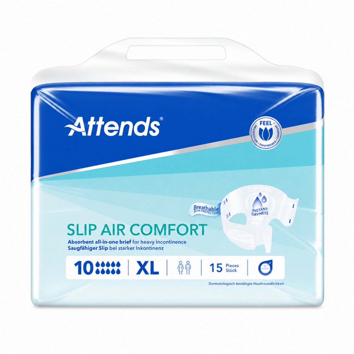 Attends Slip Air Comfort 10 XL - 8 pakken van 15 stuks