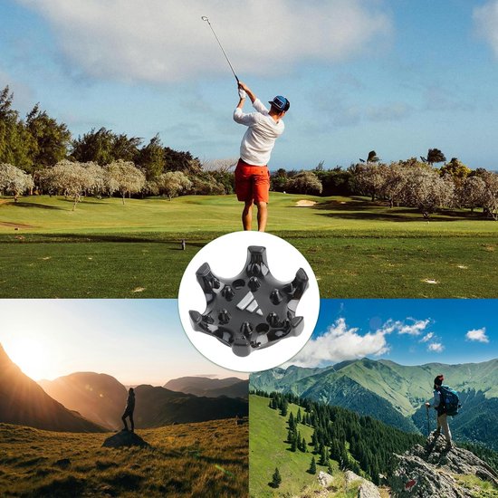 Golf Schoen Spikes - Noppen Vervangen - Sport Stabiliteit - Duurzaam TPU Materiaal - 12 Stuks - Zwart — afbeelding 5
