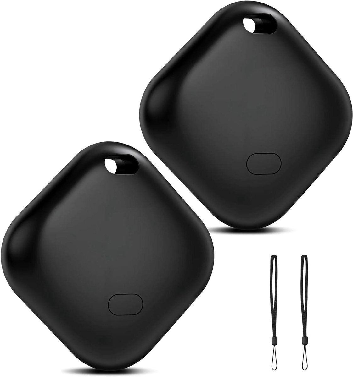 Tracker Tag - Sleutelfinder - Items Terugvinden - Google Find My Device - 2 Stuks - Zwart