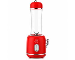 Royal Swiss® Smoothie Blender 300W – 600ml Drinkfles To-Go – Krachtige Mini Blender – RVS Messen – Compact & Ideaal voor Smoothies, Shakes en Sport