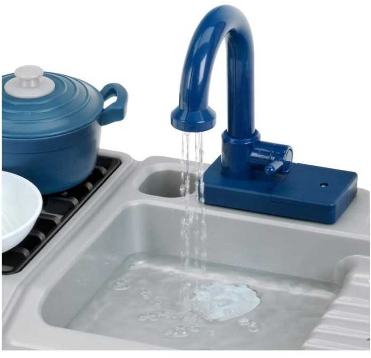 Klein Toys Miele speelgoed spoelbak met waterfunctie en kookplaat - blauw grijs — afbeelding 16