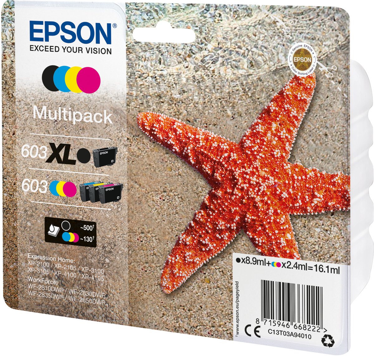 Original Ink Cartridge Epson 603 XL Multicolour
