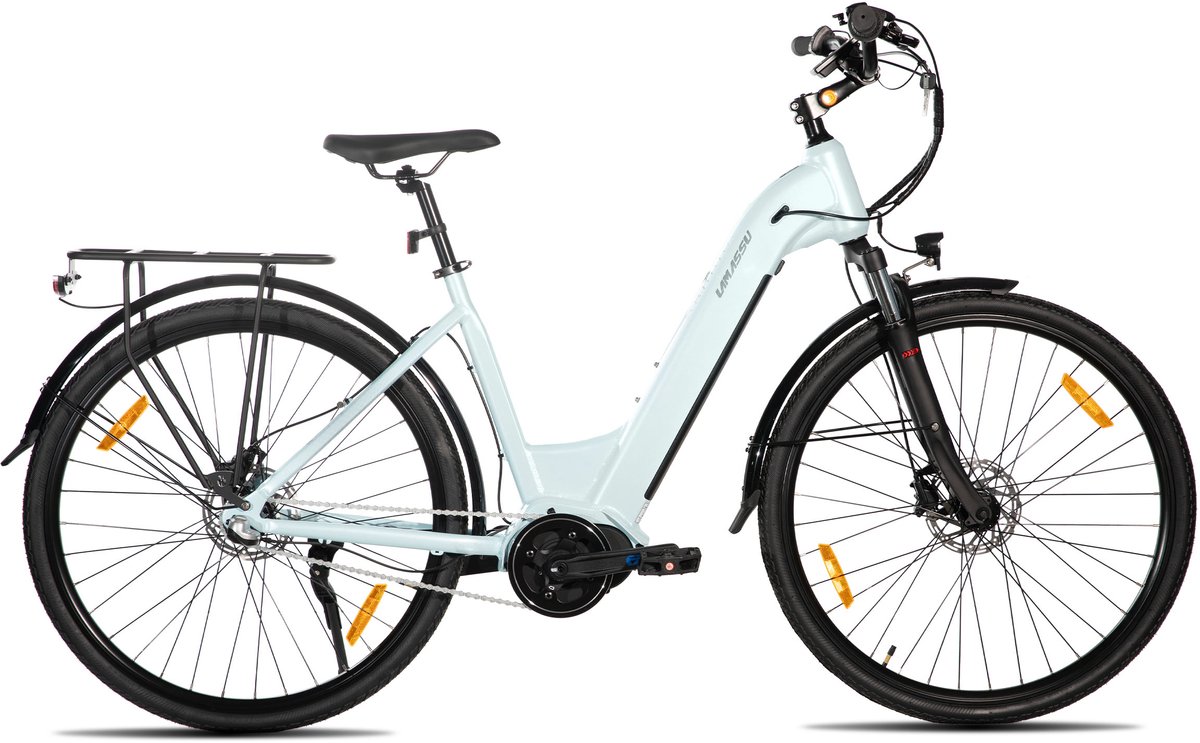 HILAND Overstreet E-Bike Dames - 28 inch - Hydraulische Schijfremmen - 3 Speed Naafversnelling - 250W - 10.4Ah Accu - Lage Instap