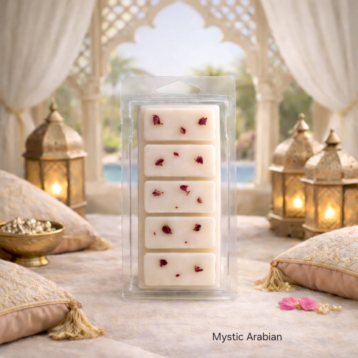 Waxmelts Mystic Arabian - Snapbar - 55 gram - Sojawas - Handmade - Dierproefvrij - Vegan - Huisparfum - Voor in geurbrander - Waxbrander - Geur in huis - Wax melt - Geurkaars - Parfum