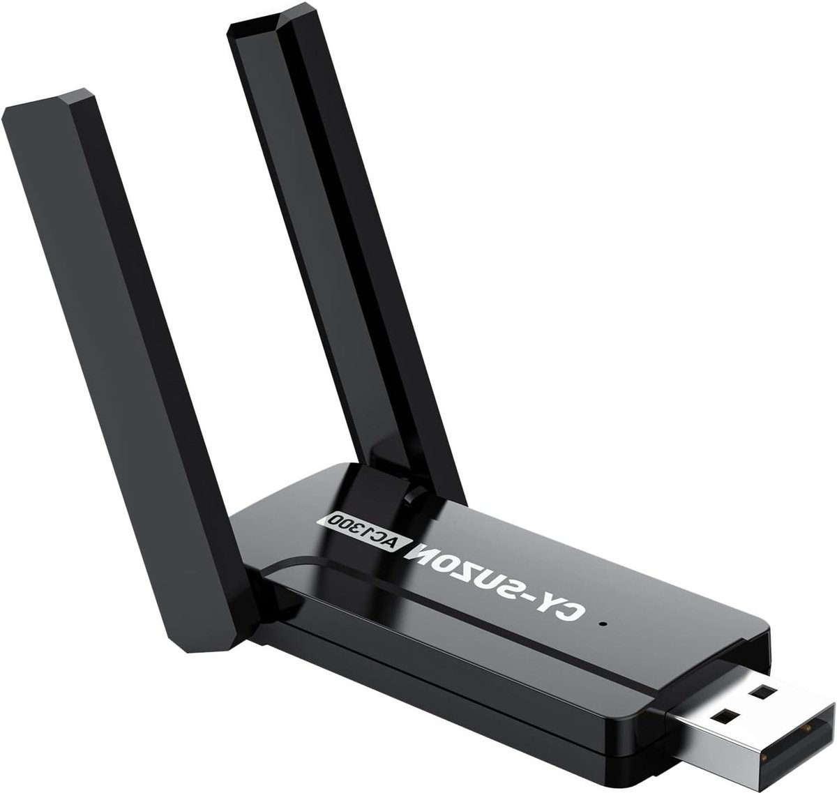 USB WiFi Adapter - Draadloze Netwerkkaart - Internet Verbinding - Dual Band MU-MIMO - AC1300Mbps - Zwart